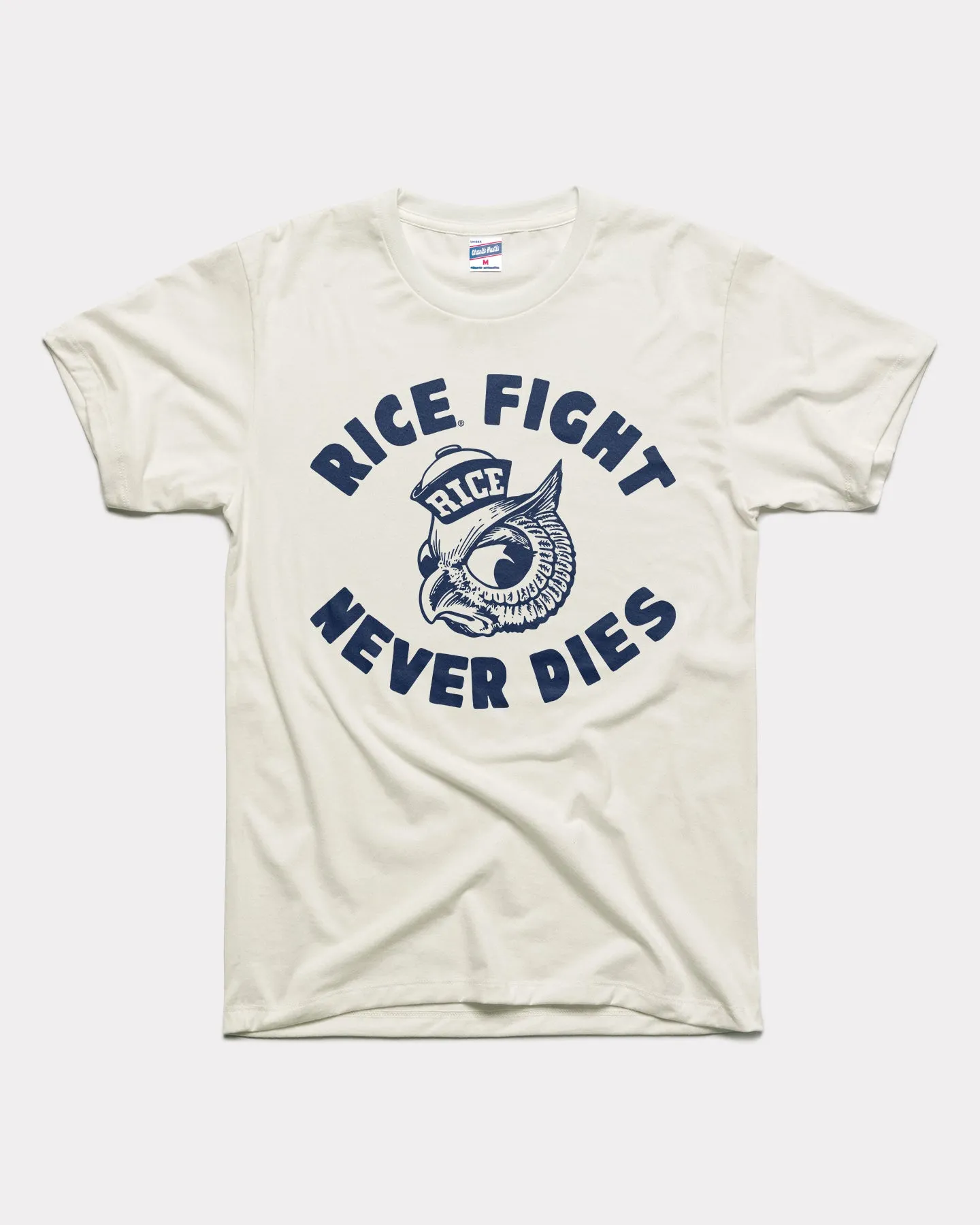 Rice Owls Fight Vintage White T-Shirt