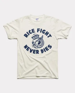 Rice Owls Fight Vintage White T-Shirt