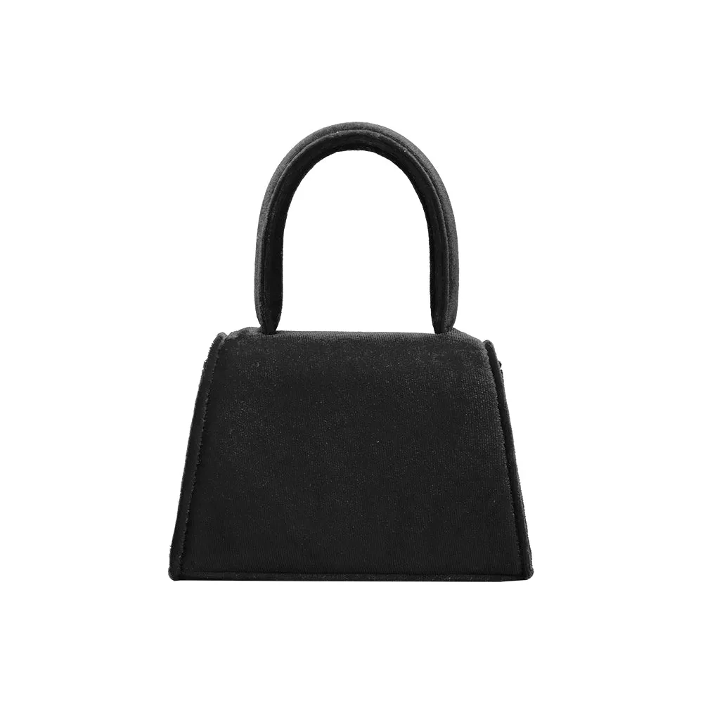 Sabrina Black Mini Top Handle Bag