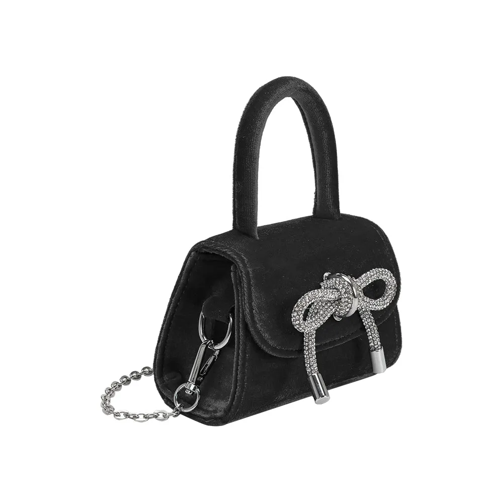 Sabrina Black Mini Top Handle Bag