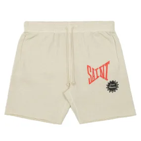 Saint Michael Logo Sweat Shorts Grey