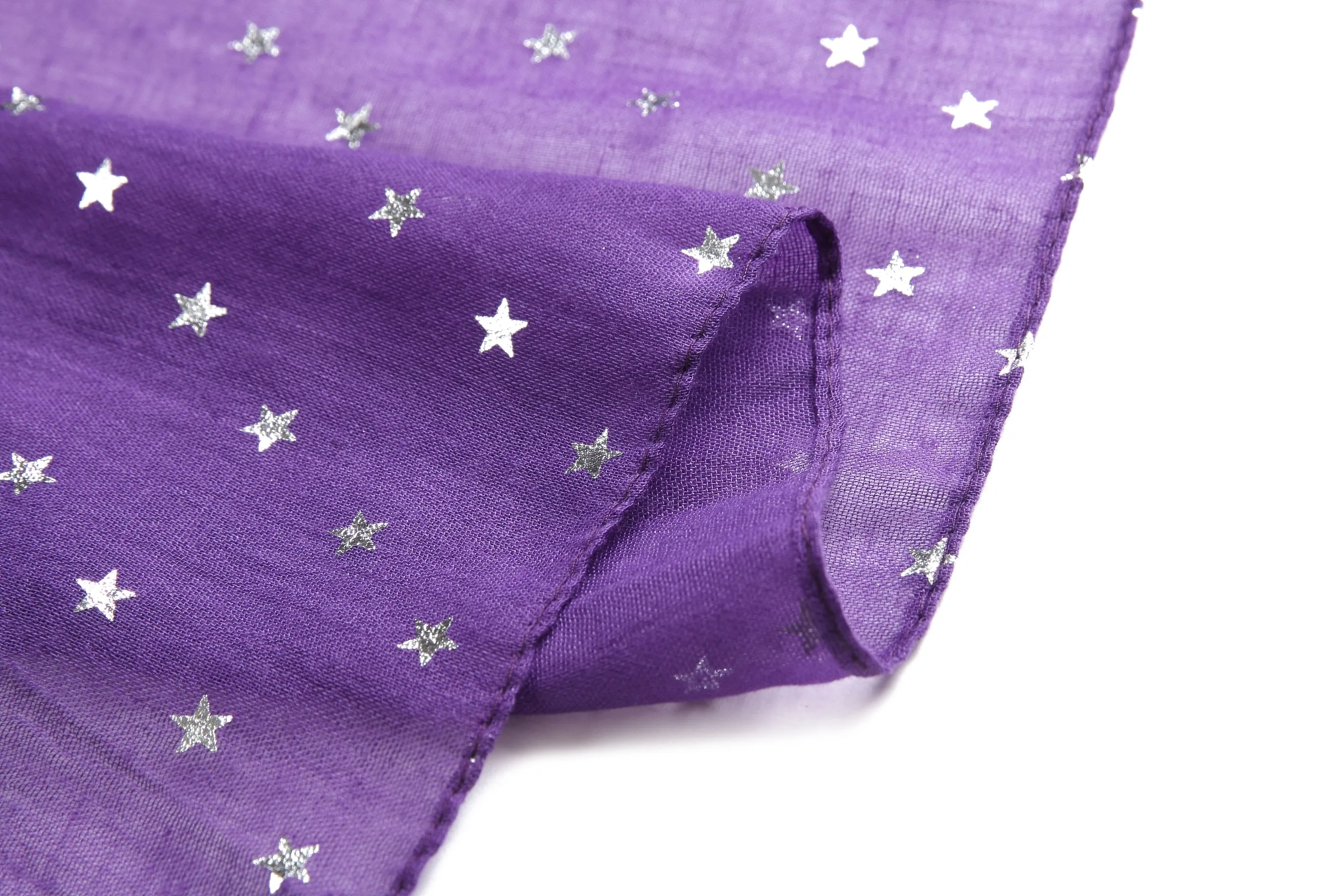 Scarf Danielle Silver Stars Purple