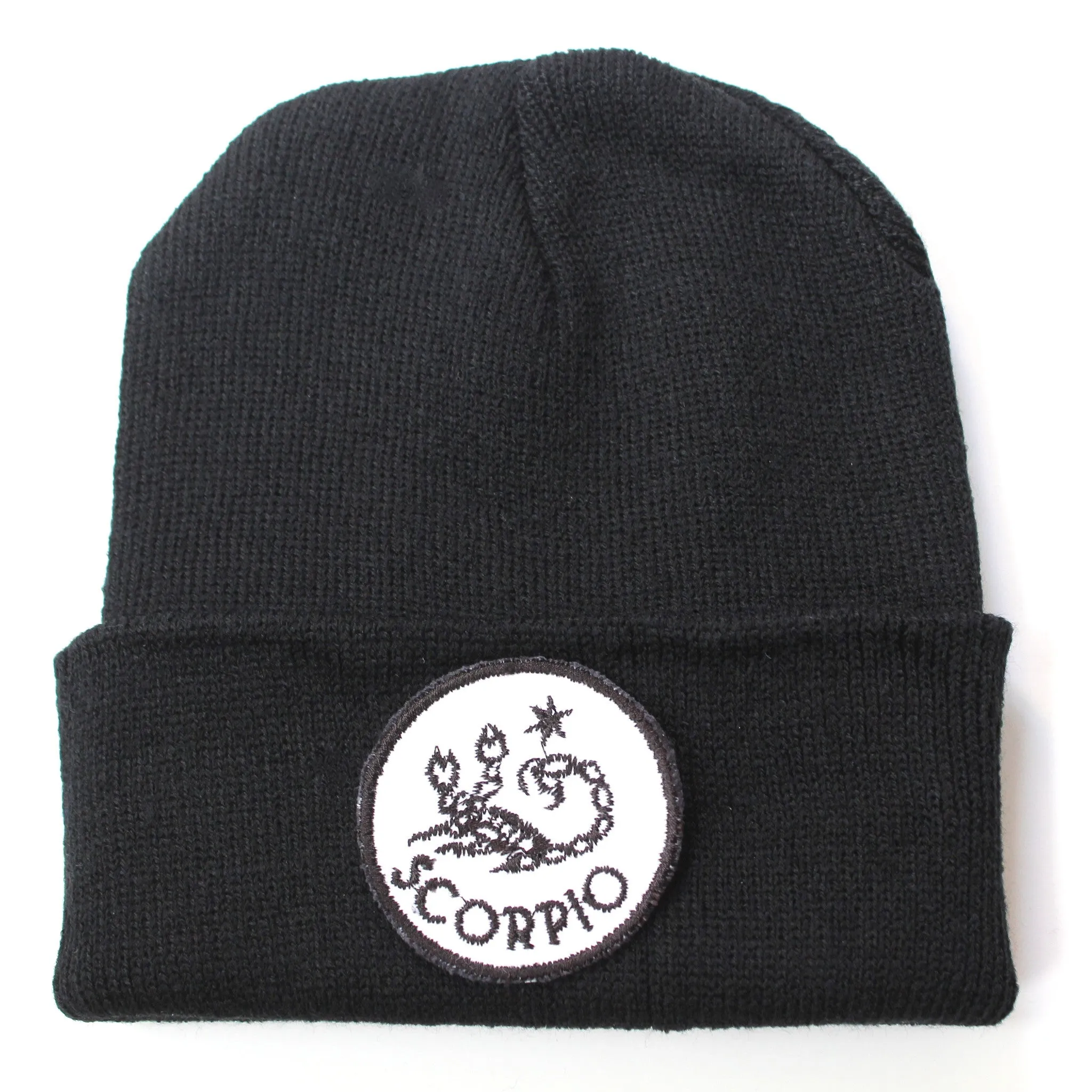 Scorpio Zodiac Black Beanie