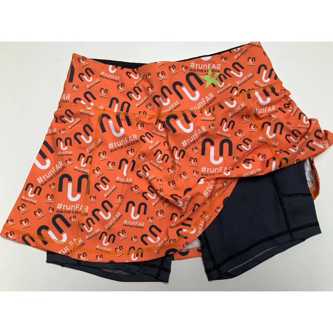 Skort | runFAR Orange