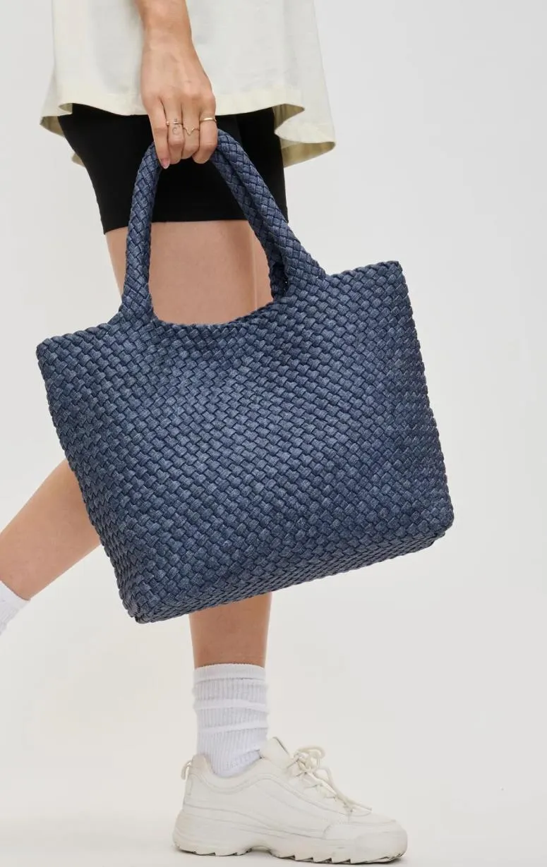 Sky's The Limit - Woven Tote/Crossbody Bag Medium