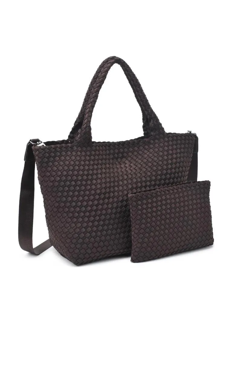 Sky's The Limit - Woven Tote/Crossbody Bag Medium