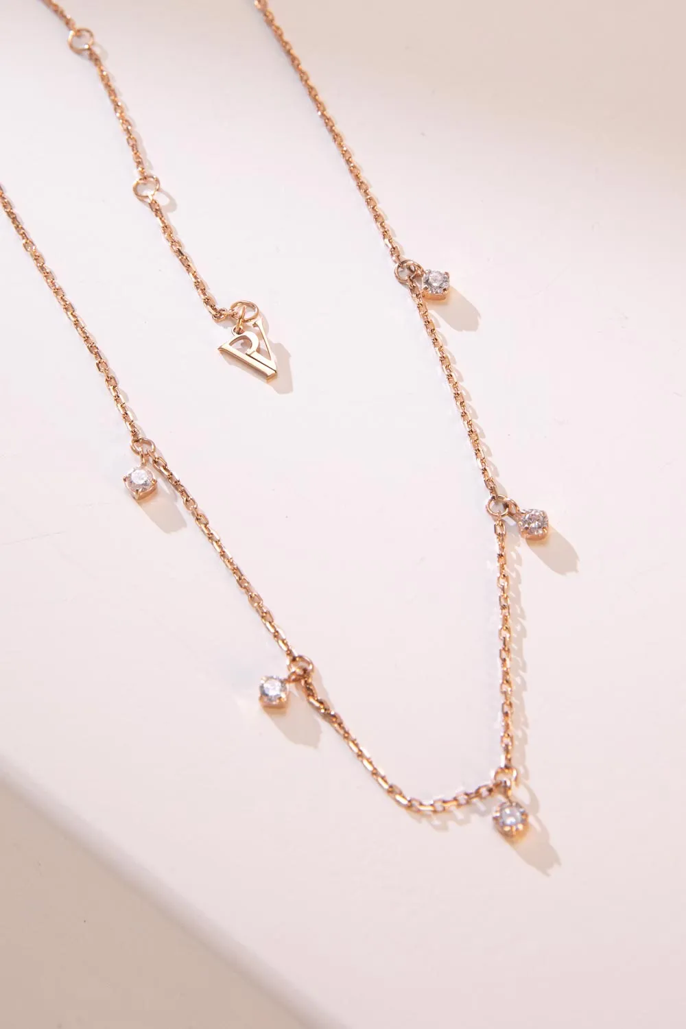 Sparkling Choker 14K Rose Gold Plated