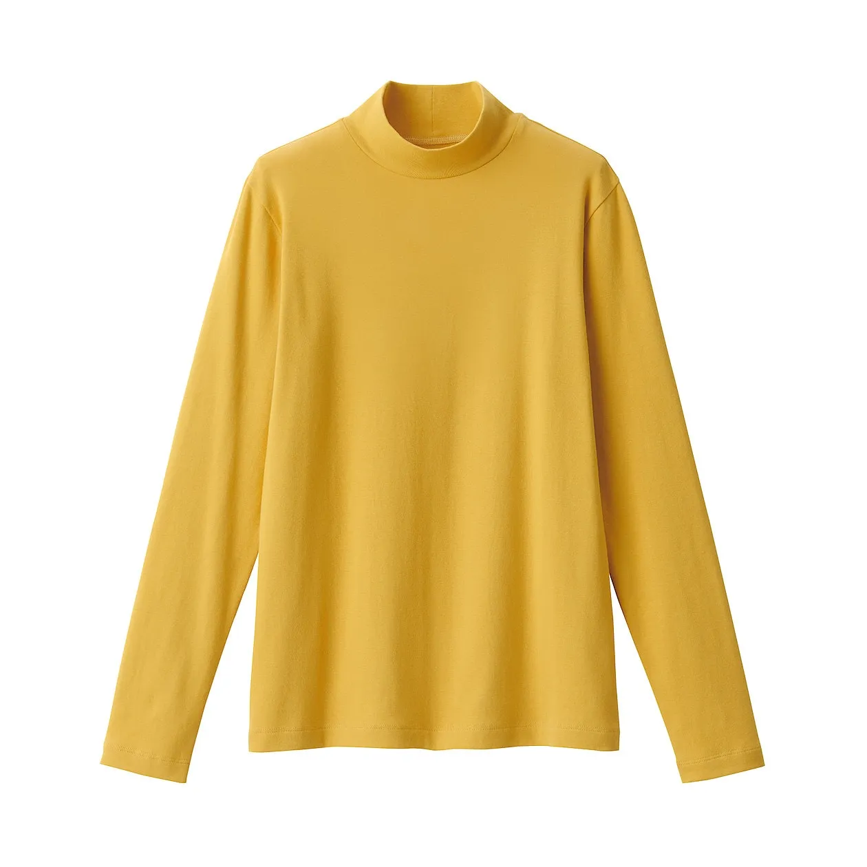 Stretch Ribbed High Neck Long Sleeve T-Shirt