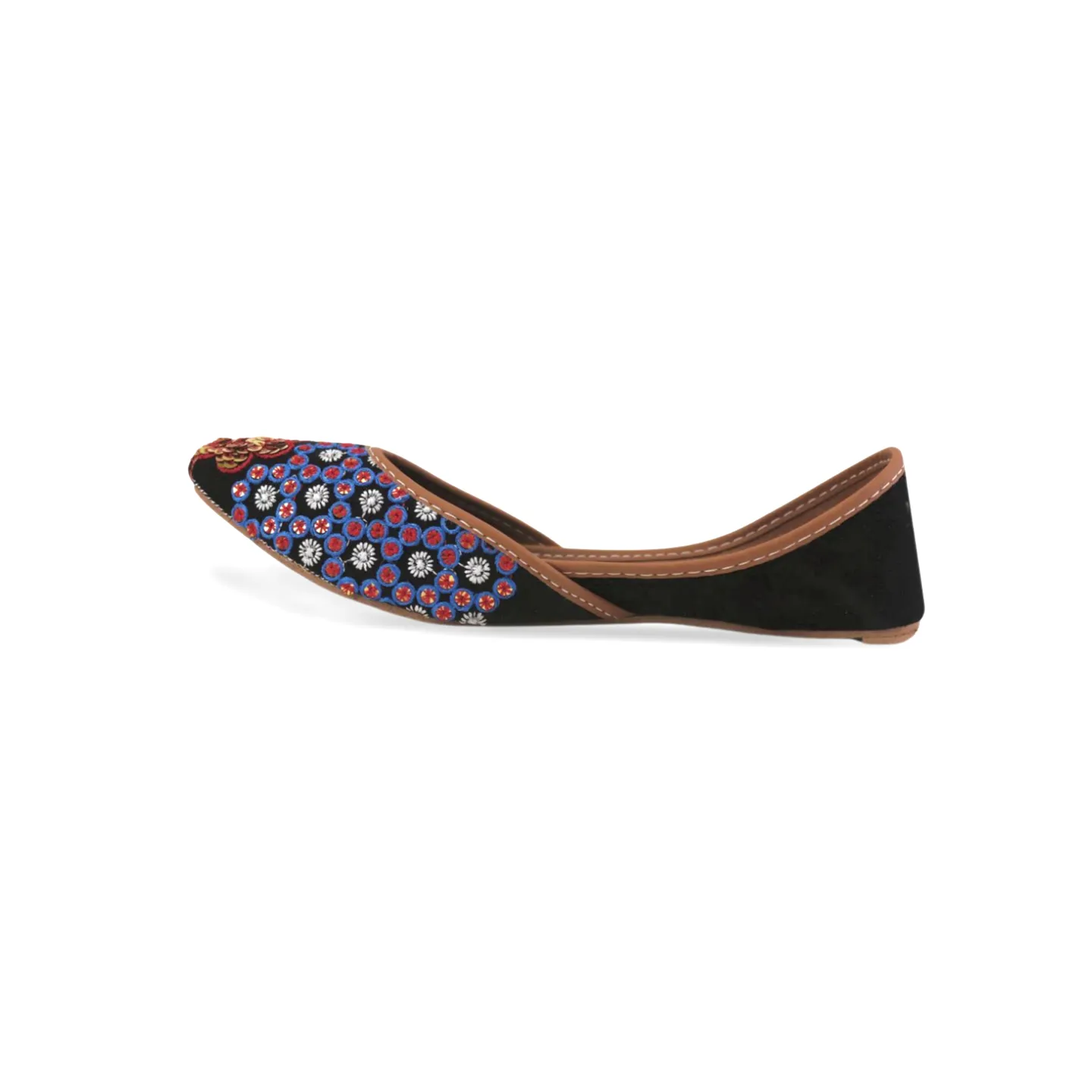 Stylish Velvet Embroidered Khussa for Girls - Traditional Pakistani Footwear with a Modern Twist