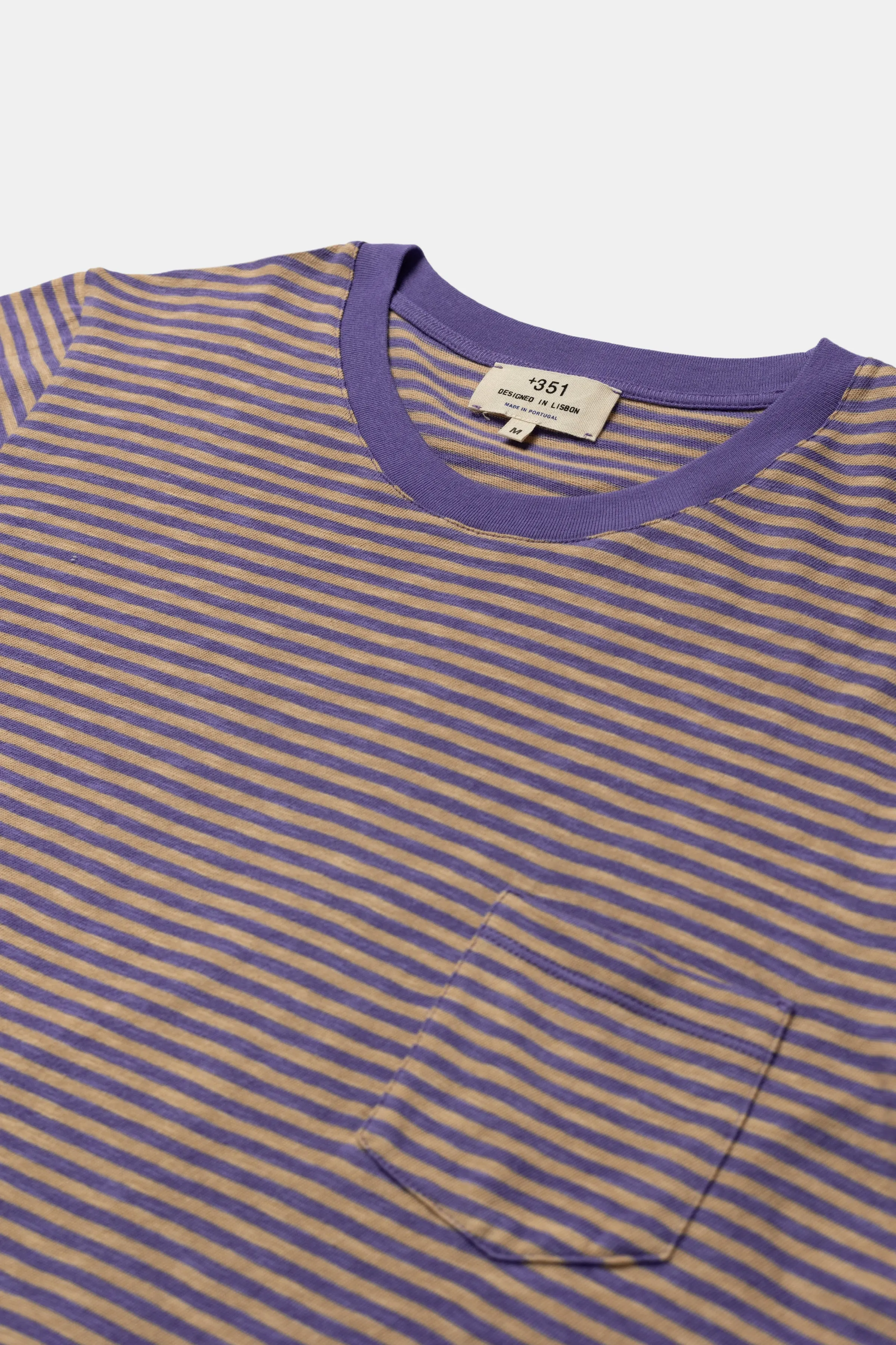 T-SHIRT STRIPES DUST & PURPLE