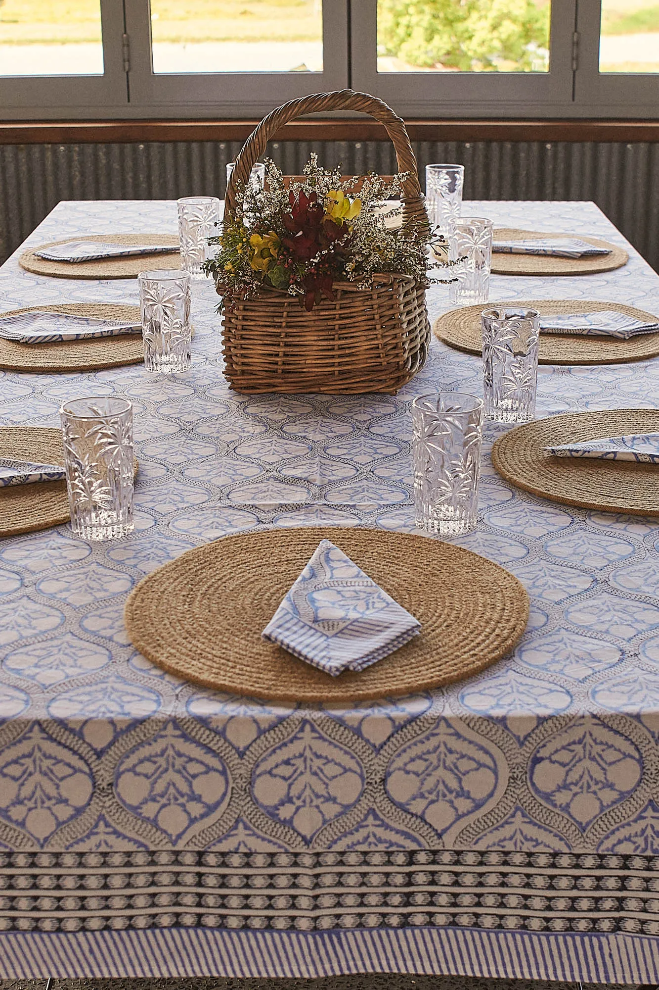 Tablecloth & Napkin Set Sea Holly