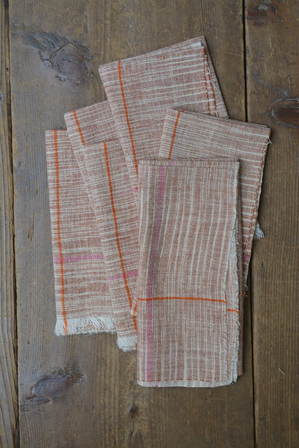 Tan Handwoven Cotton Handkerchiefs