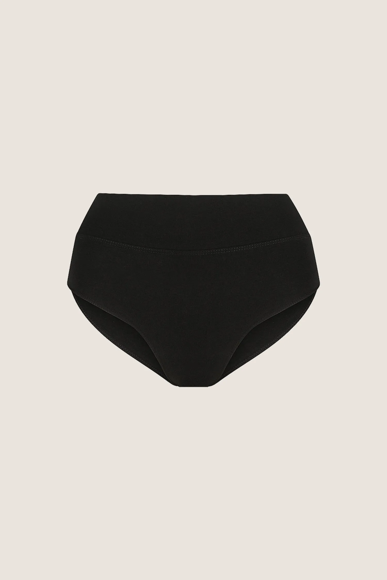 TANI FULL CUT ORGANIC COTTON BRIEF - BLACK