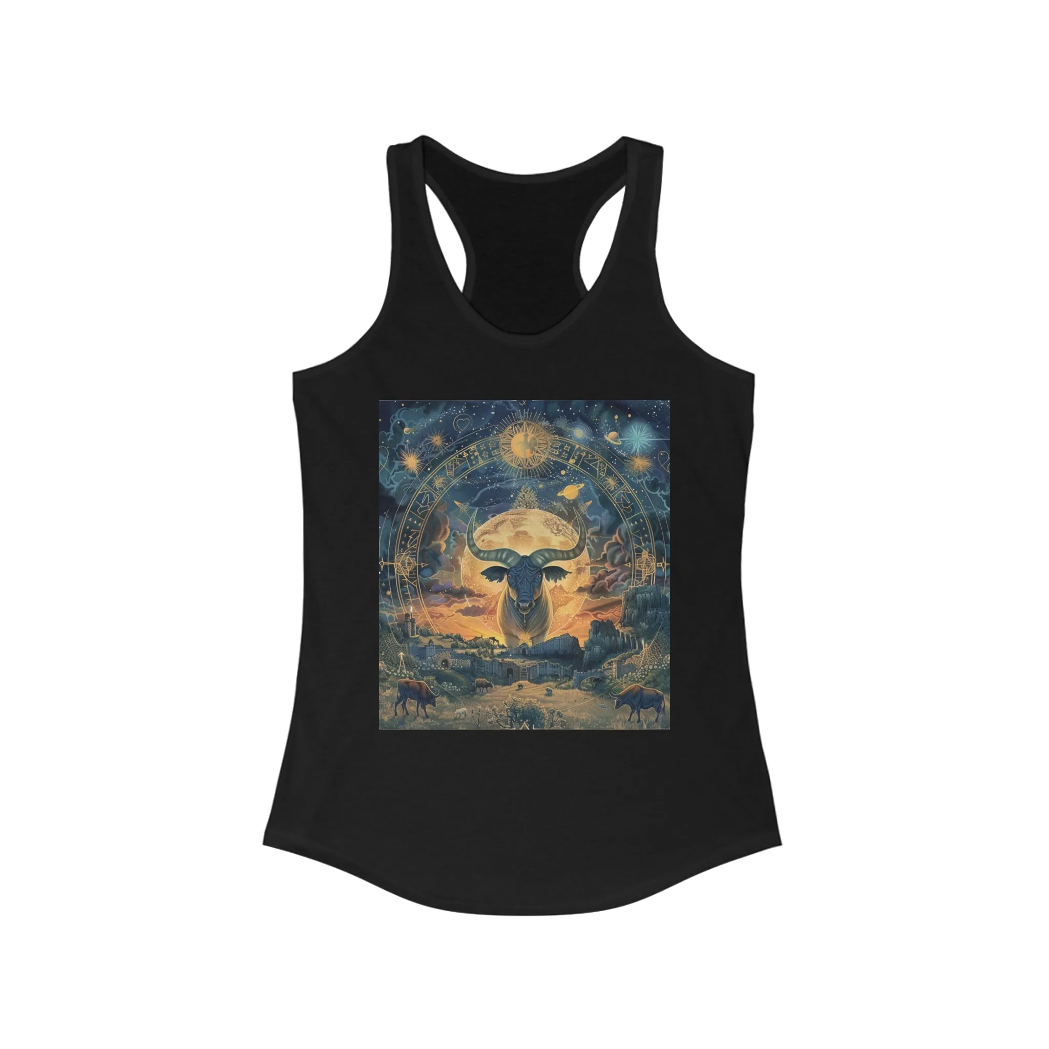 Taurus zodiac Women's Ideal Racerback Tank