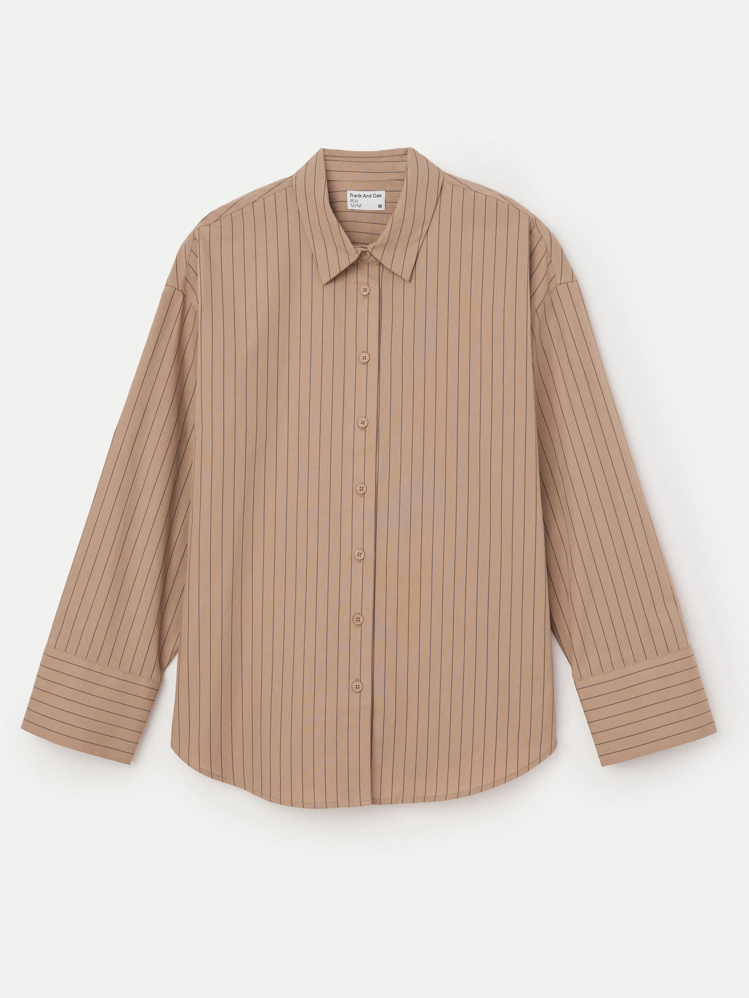 The Crisp Poplin Shirt in Latte