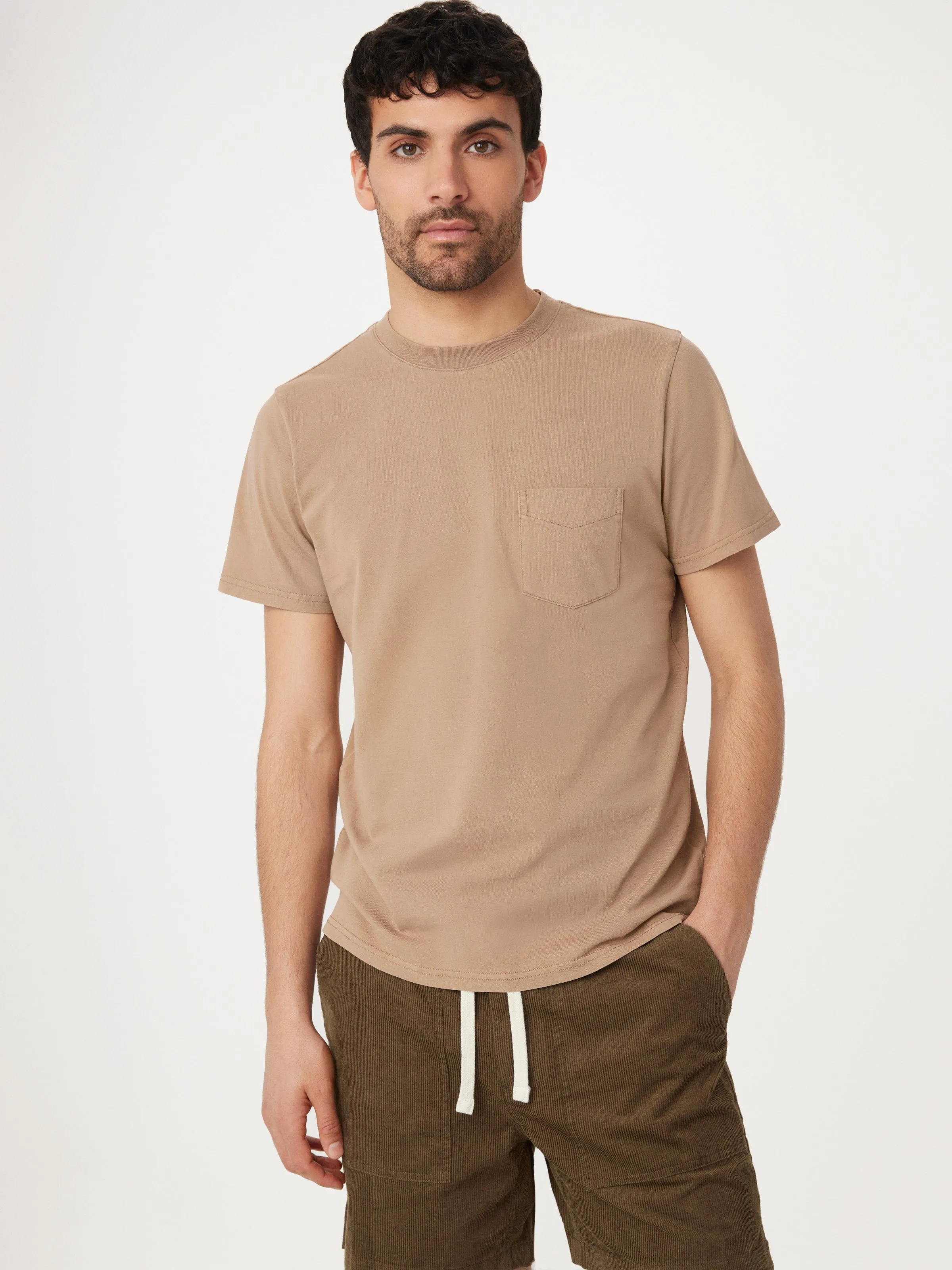 The Eco Dye Slim T-Shirt in Sepia