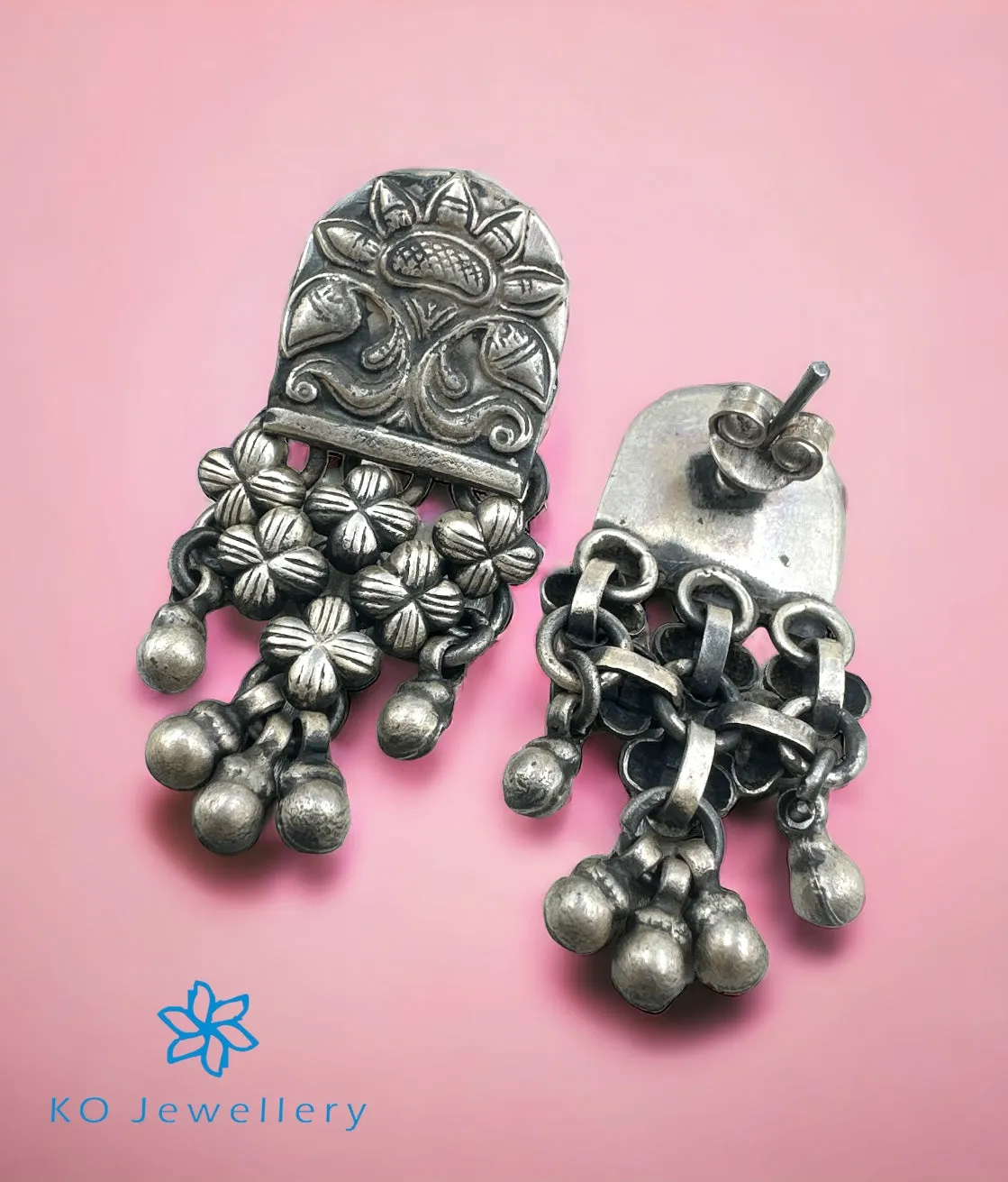 The Yadavi Silver Earrings