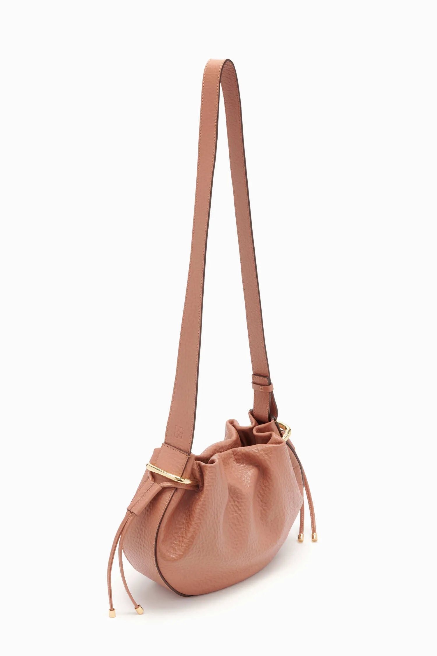 Tilda Ruched Crossbody - Pecan Brown