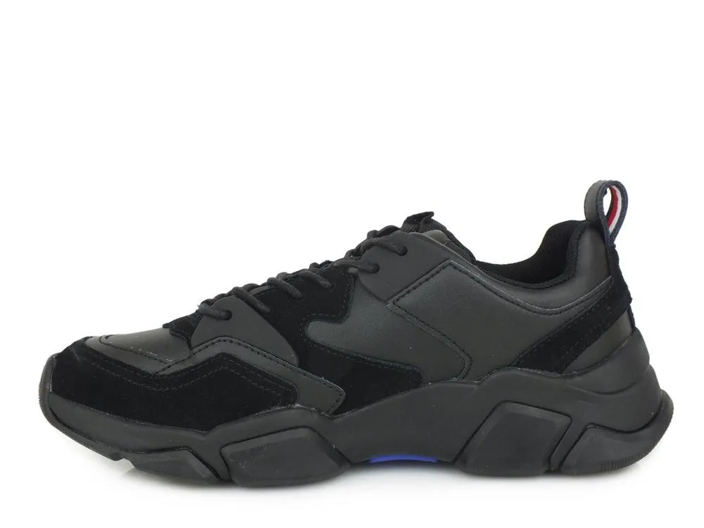 TOMMY H. Chunky Material Mix Sneakers Black FM0FM02384