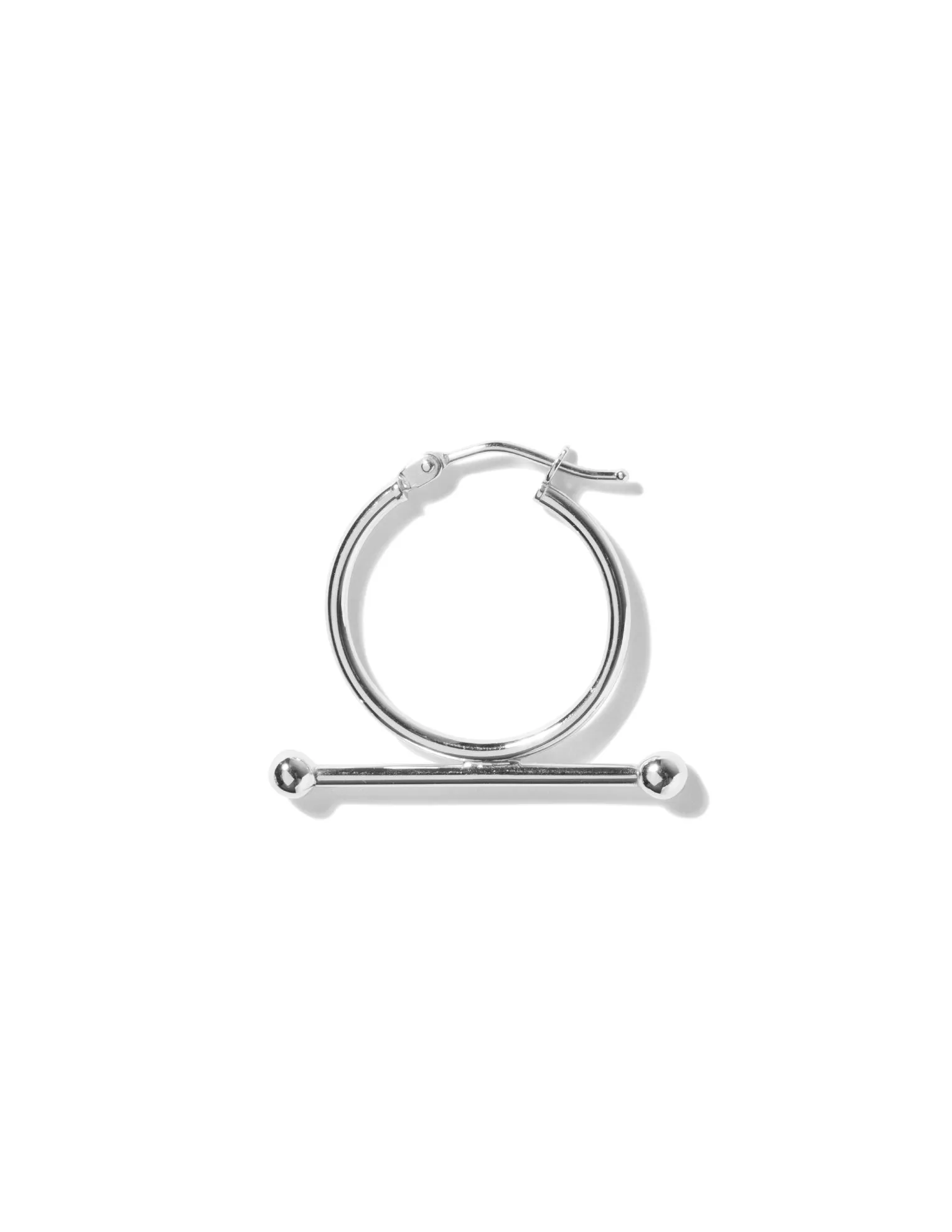 Trapeze large earring <br>Silver