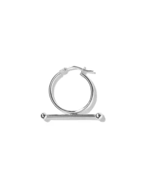 Trapeze large earring <br>Silver