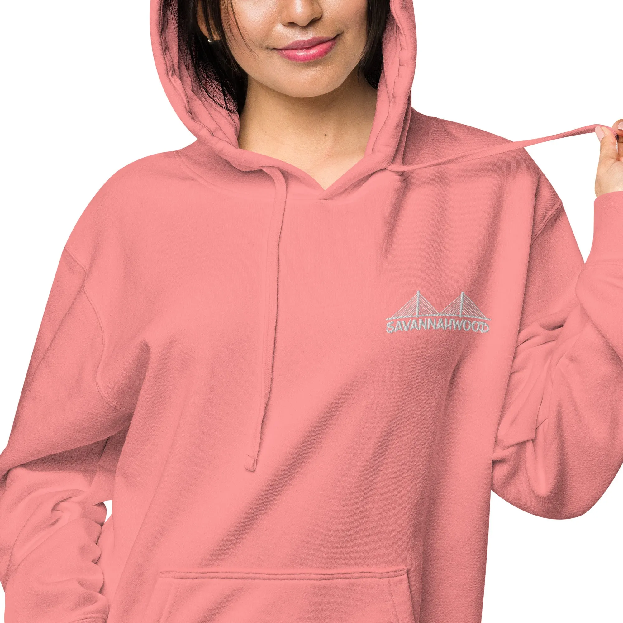 Unisex pigment dyed hoodie Logo