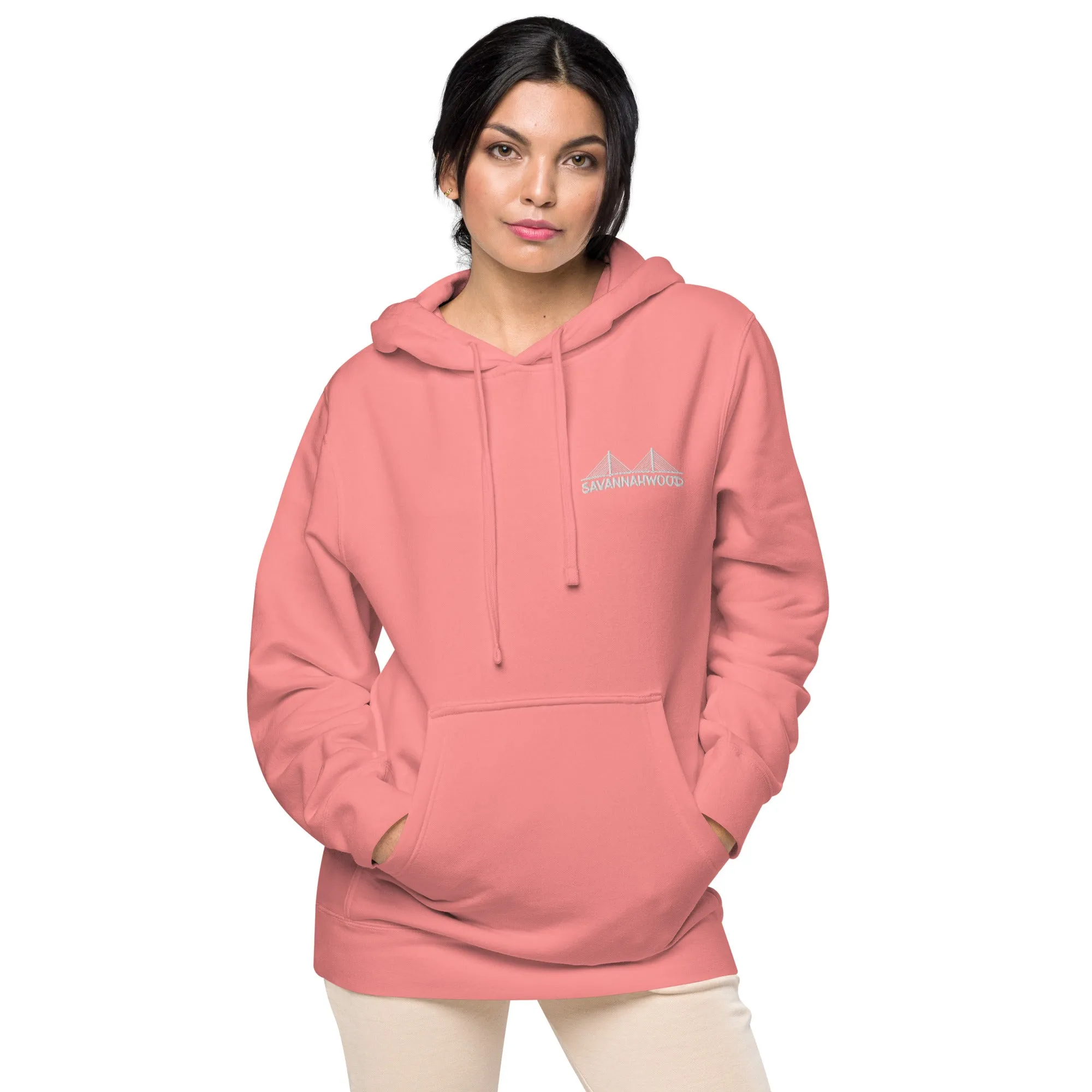 Unisex pigment dyed hoodie Logo