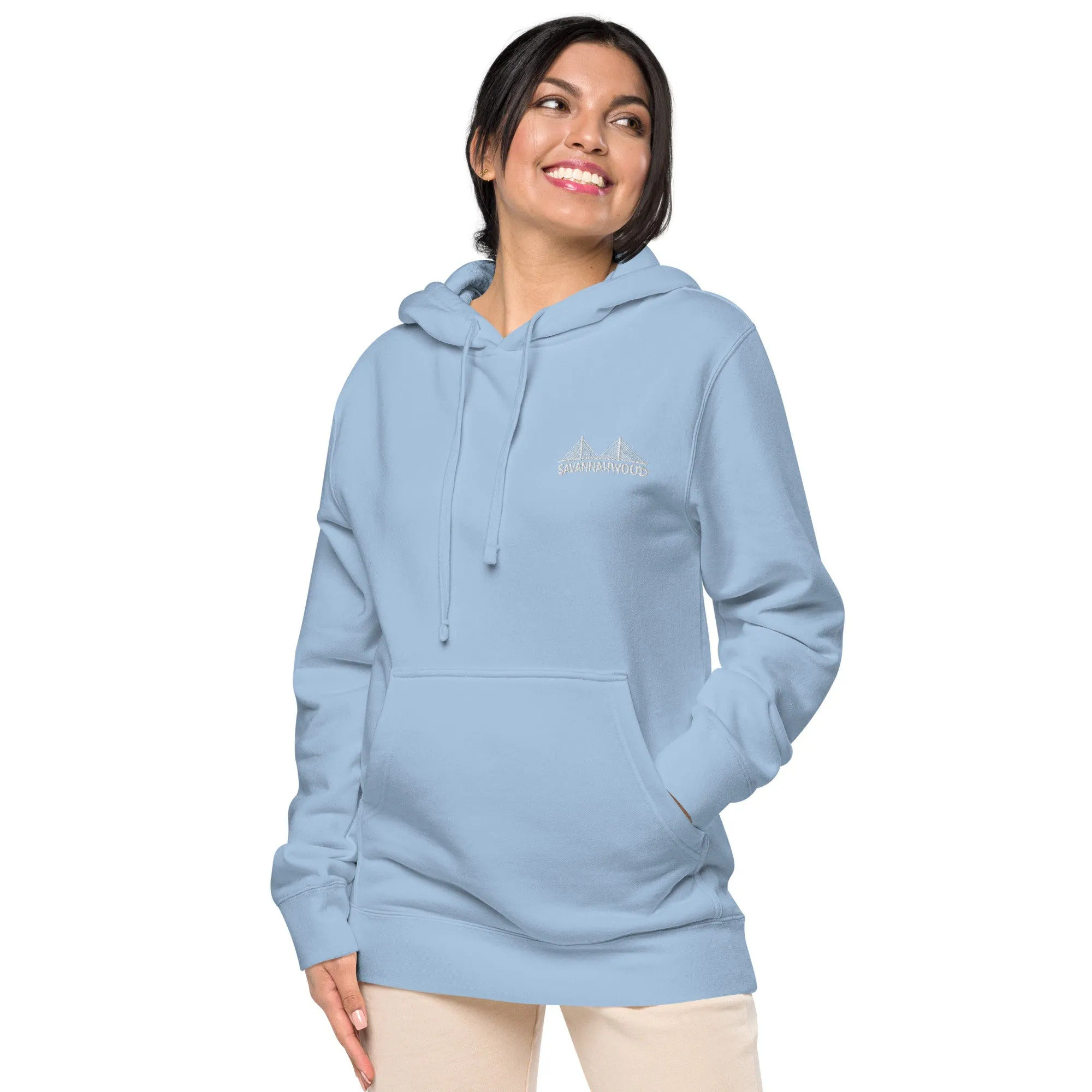 Unisex pigment dyed hoodie Logo