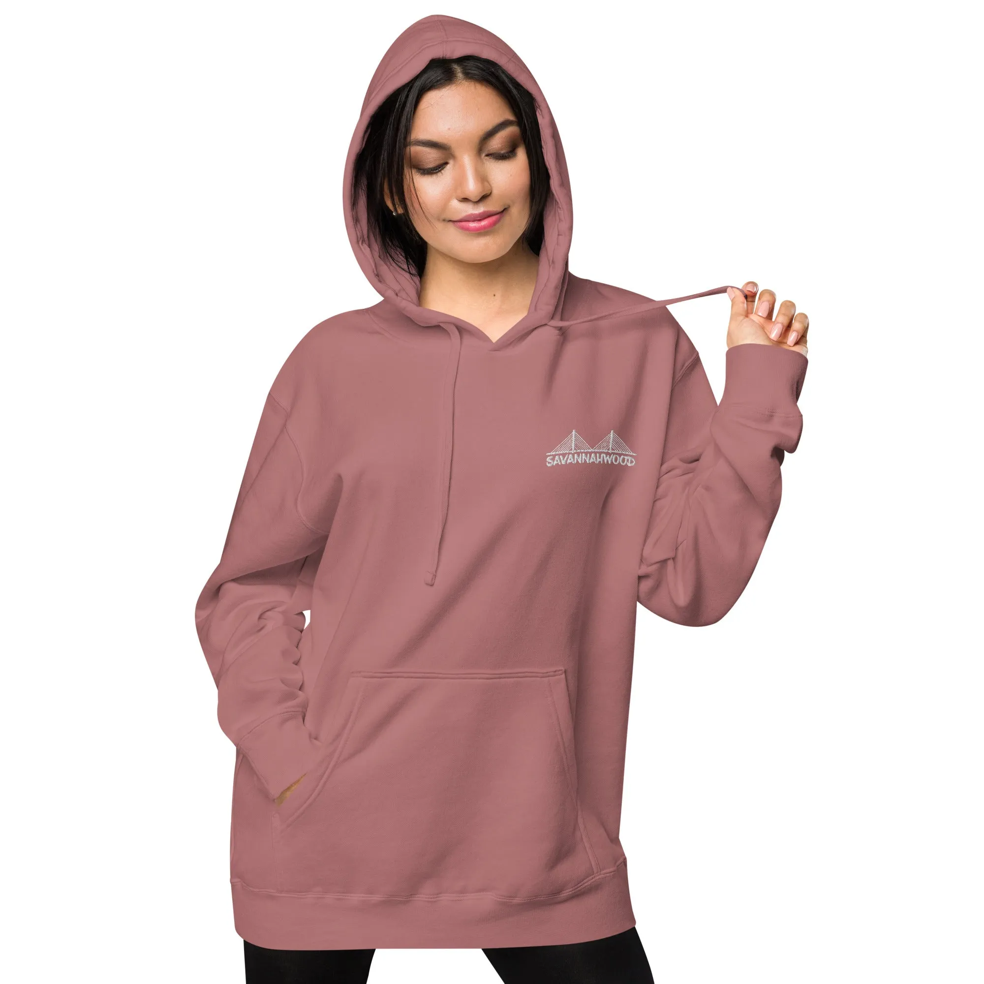 Unisex pigment dyed hoodie Logo