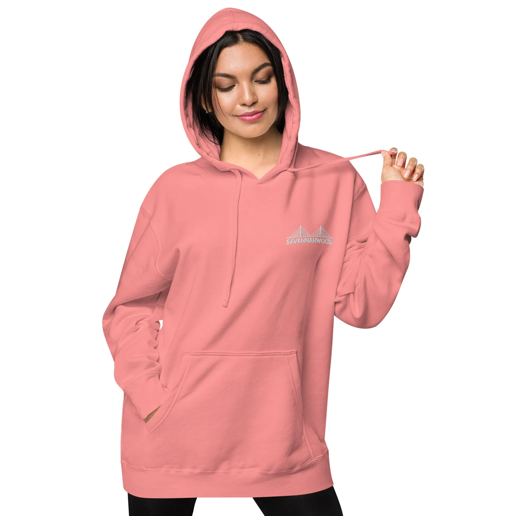 Unisex pigment dyed hoodie Logo