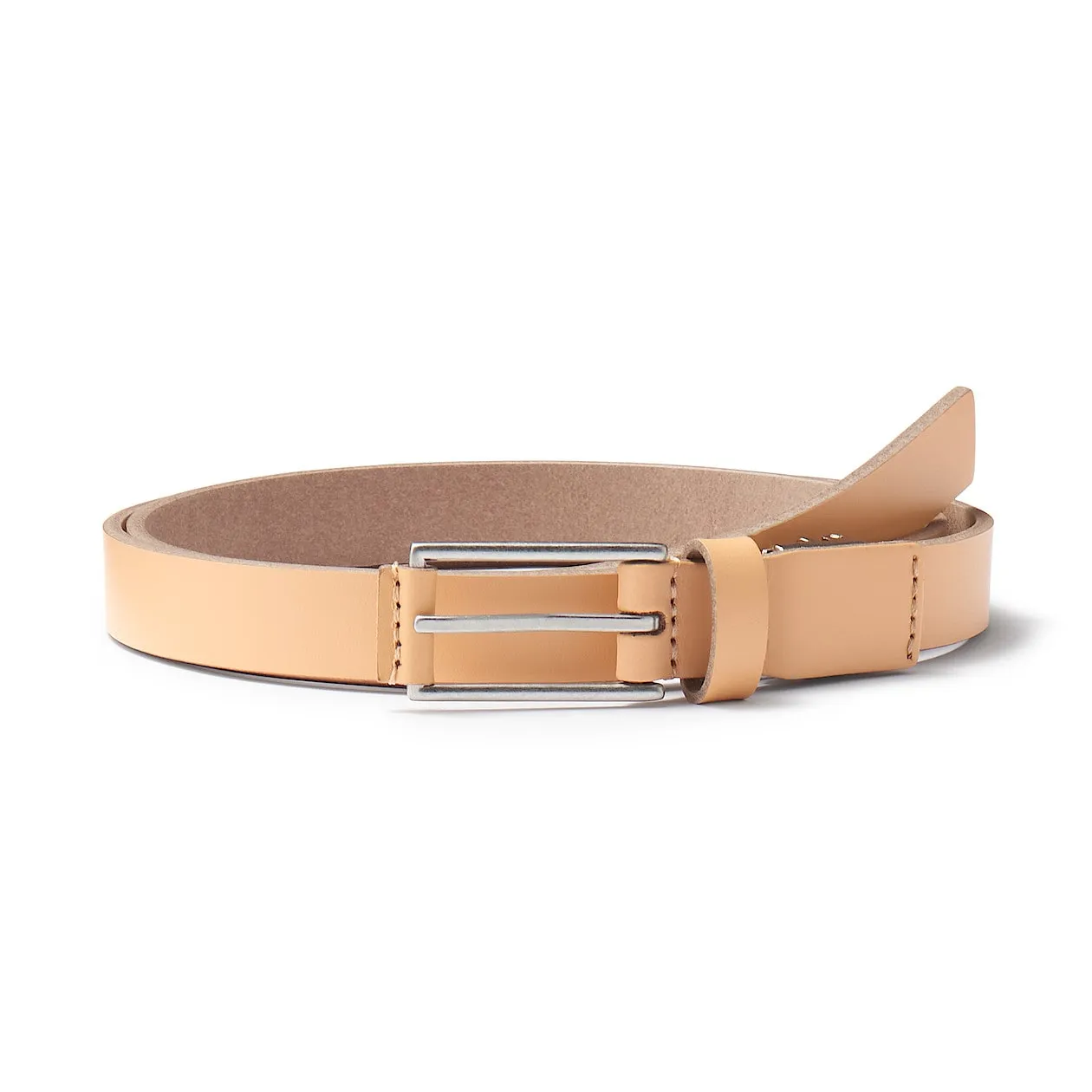 Vegetable Tanned Leather Adjustable Fine Belt