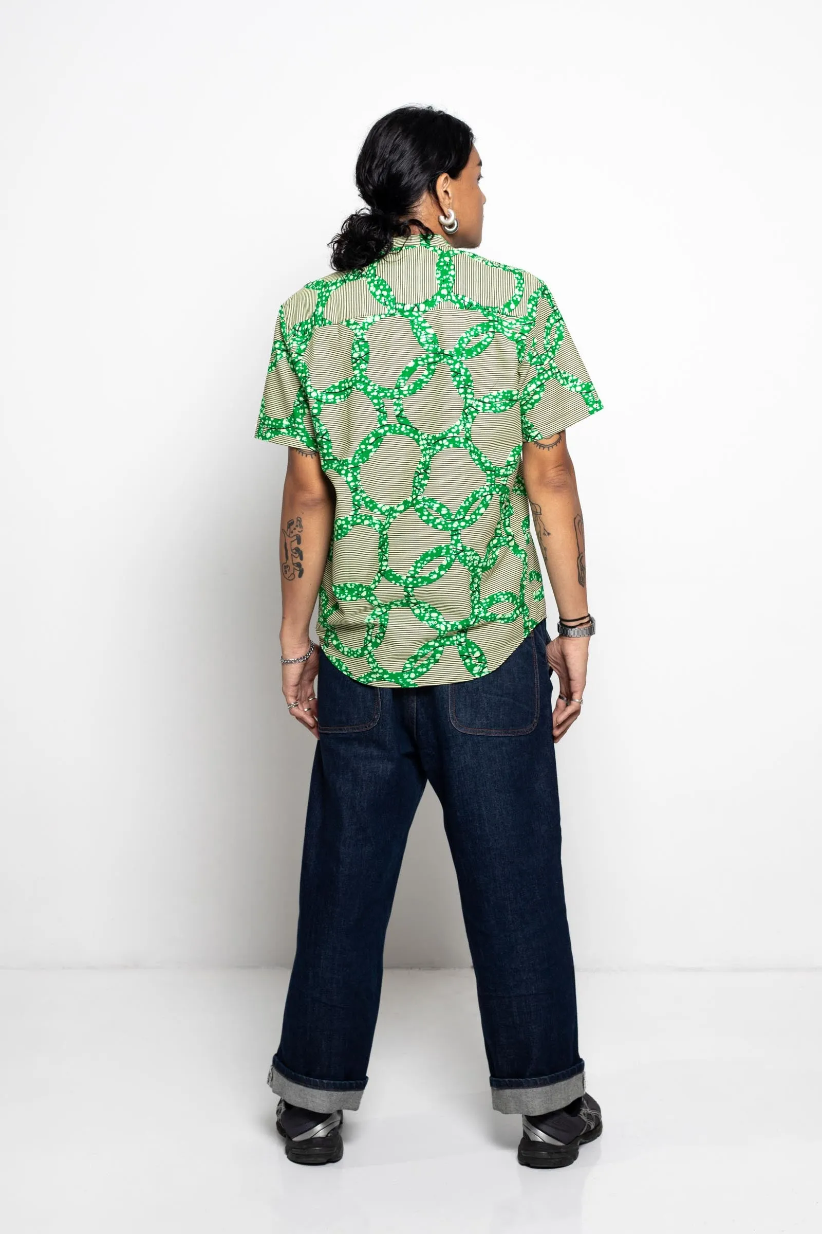 Wale Unisex Shirt - Green Union Print